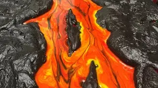 EPOXY RESIN MIXED MEDIA LAVA ART