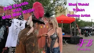 Wild Man Willie T-Shirt Cutting at Thunder on the Beach Motorcycle Rally in Panama City Beach FL