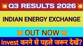 IEX Q3 Results 2026 🔴 IEX share Latest News 🔴 IEX Results Today 🔴 Indian Energy Exchange Share