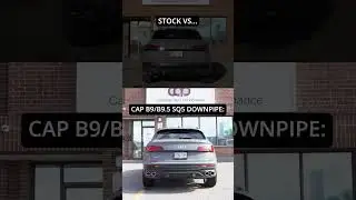 До и после установки даунпайпа CAP B9.5 #canautoperformance #audi #sq5 #cartok #downpipe