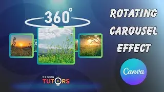 How to Create a Rotating Carousel Effect Video in Canva | Canva Animations and Videos
