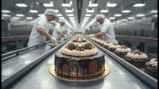 How Millions of Cakes Are Made in a Factory | Automated Cake Factory Process