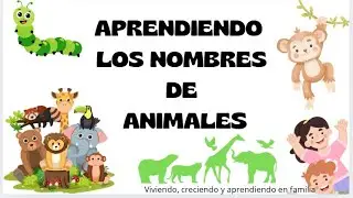 APRENDIENDO LOS NOMBRE DE ANIMALES Y DELETREANDO
