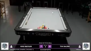 MIKE BECKER vs TIM RAJSKI - CHICAGO POOL SHARKS - TABLE 1 | EvoSports