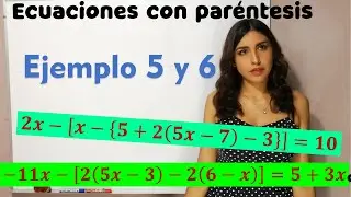 Ecuaciones lineales. Ejemplos 5 y 6