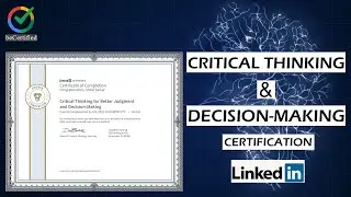 Critical Thinking And Decision-Making Certification | beCertified