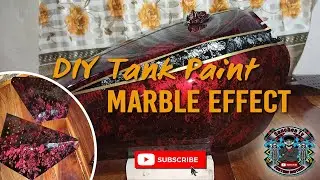 Easy to Paint Marble Effect to Gasoline Tank | Samurai Paint.