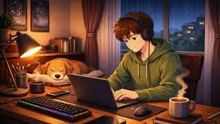 Lofi Radio Chill Beats 🎄 Study With Me🌆 - Chill Music ♫ Lofi Night Refuge🦉 24/7 Live Music.