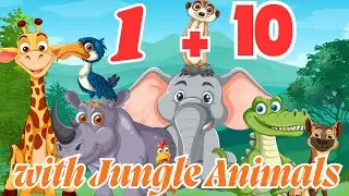 Learn Numbers 1&ndash;10 with Jungle Animals 🦁 | Fun Counting for Kids