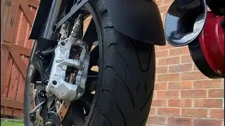UPGRADED FRONT BREAK PADS ON MY BENELLI TRK 502