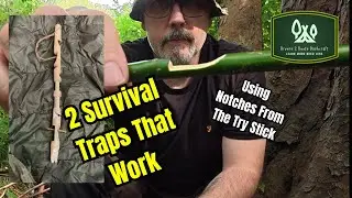 2 Easy DIY Survival Traps That Work – Spring Snare & Figure-4 Bushcraft Tutorial