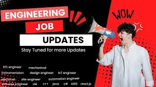 🔥LATEST JOB OPENINGS||ENGINEERING||DAILYJOBUPDATES||PRIVATE JOBS#dailyjobupdates #engineeringjobs