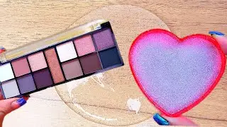 mixing LIPSTICK with slime|asmr makeup video #asmr #slime #diy