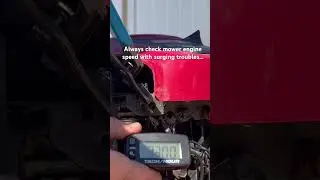 Surging mower? Check RPMs first! Always start with the easy fix! #mower #diy #lawncare #lawnmower
