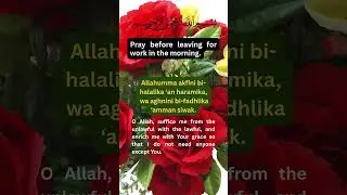 Pray before leaving for work in the morning.   #foryou,#motivation,#islamic,#ytshort,  #english
