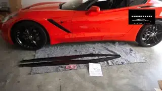 C7 Sides skirts install