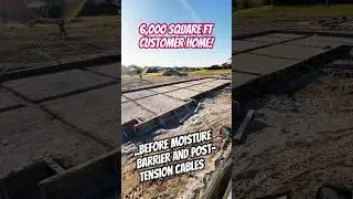 6,000 square ft. POST TENSION concrete slab! #concrete #construction