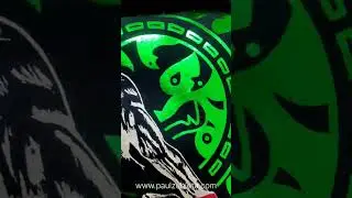 Ejemplo de estampado discharge y foil #serigrafiando