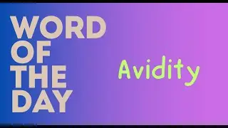 #Avidity
