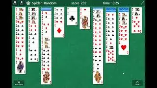 spider Solitaire Gameplay Walkthrough difficult four suites