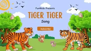 Roaring Tiger Poem for Kids 🐯 | Fun Animal Rhyme with Jungle Sounds #kidslearning #kidsvideo #song