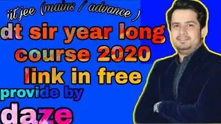 Dt sir organic chemistry all lecture free link for IIT-JEE (main&advanced )