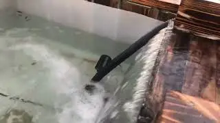Custom made sluice box for gem mining.