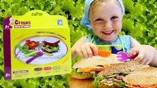 Игровой набор лепим сендвичи для детей. Смотри что получилось.