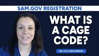 Sam.gov registration: CAGE & NCAGE Codes - Colleen Spiegel