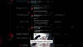 One Piece Chapter 1081 Early Spoilers #shorts #onepiece