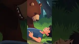 Courage and Friendship's Test in the Forest🌳🐻👬#story