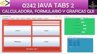 |  0242  |   JAVA TABS 2  |   CALCULADORA, FORMULARIO Y GRAFICAS GUI  |