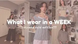 what I wear in a WEEK *winter version* ❄️🤍☕