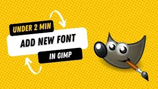 Как добавить новый шрифт в GIMP