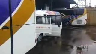 HHO Indonesia, Mercedes Medium Bus 4700 CC Diesel with 2 x Gen-6V1
