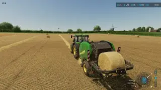FS 22 Court Farm 17 (Seasons, Precision Farming) Linseed Harvest, Straw, Sowing Canola (Time-Lapse)