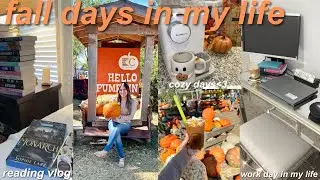 🍂Fall days in my life, reading vlog, work day in my life, Fall VLOG🧡