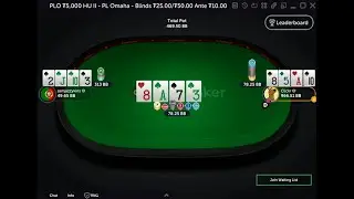 Clickr (Henri Puustinen) vs. samjazzykins 25/50 HU PLO (Cards Up Pots 50BB+)