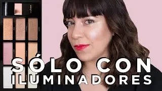 Maquillaje completo con iluminadores en polvo