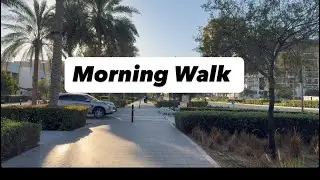 January Morning Walk In Dubai - asmr - On The Street - natural sounds 