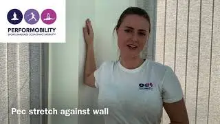 Pec Stretch Against Wall - PERFORMOBILITY