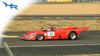 British Lola Race Cars Making Noise at Le Mans