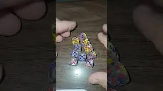 tiny clear dice clicking #asmr #clicking #dice