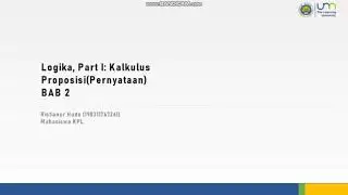 Tautologi, ekuivalensi, kondisional dan bikondisional