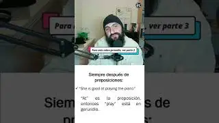 Aprende a usar el #gerundio en #ingl&eacute;s #ing #SpeakEnglish #ESL  #modismos #curiosidades #grammar