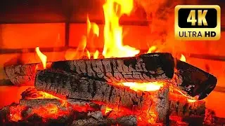 🔥 Fireplace Sounds &ndash; 10 Minutes | Cozy Crackling Fire Ambience | 4K Ultra HD