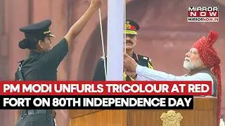 80th Independence Day Celebrations: PM Modi Unfurls Tricolour At Red Fort In Delhi | Watch