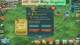 Lords mobile | F2P, solo Trapping, solo trap, gryphon Trapping, baby trap. Indian player