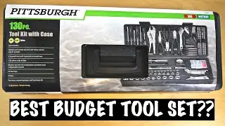Harbor Freight Pittsburgh 130 piece Tool Kit Unboxing