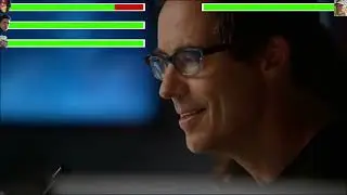 The Flash & Firestorm vs. General Eiling with healthbars